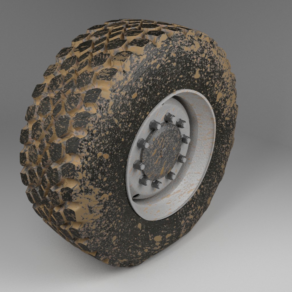 Off-road truck wheels (dirty) preview image 1